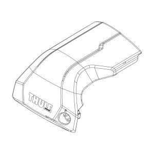 Thule Edge 720600 jalan kansi vasen, ilman lukkosylinteriä