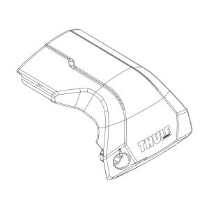 Thule Edge 720600 jalan kansi oikea, ilman lukkosylinteriä