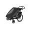 Lastenkuljetusperäkärry Thule Chariot Sport 2 Double, Musta